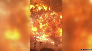 Video captures fear of China blast eyewitnesses