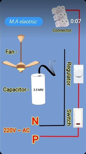 How To FAN Regulator connection #fan speed control
