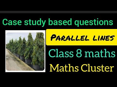 Case study based questions | Class 8 maths | Parallel lines | DAV maths | Case based questions