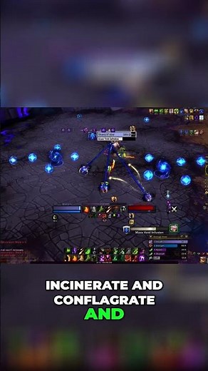 Destruction Warlock: EASY BIG SPELLS in WoW Dragonflight! #shorts