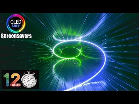Vortex Neon Tunnel Changing Color's Screensaver - 4K - OLED Safe