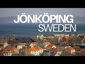 Relaxing Aerial Views of Jönköping | Beautiful Swedish City by the Lake