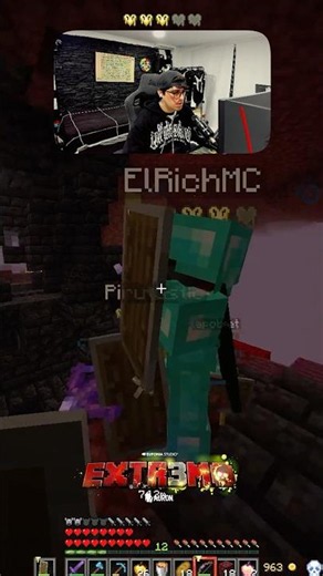ElRich gave me his arrows 🥹 #minecraft #extremo3