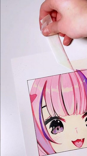 ironmouse face reveal 🩷 #anime #ironmouse #tutorial #art #drawingtutorial #vtuber
