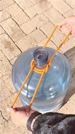 Hang Small & Large Bottles with Rope 🎉 Simple Knot Hack 👍 #craft #outdoors #skills