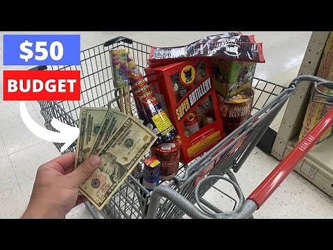 $50 Budget FIREWORK SHOPPING!!! (Boomland)