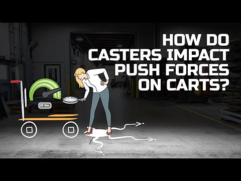 How do casters impact Push Force?