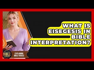 What Is Eisegesis In Bible Interpretation? - Explaining Bible Verses