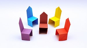 Amazing Origami Chair Step by Step | How To Make Origami Chair - Easy Origami Chair #PaperChair #EasyOrigamiChair #OrigamiChair | Entertaining Arts