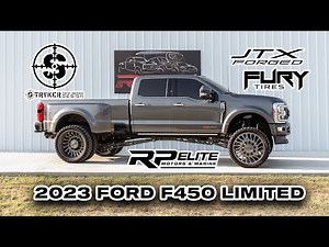 2023 FORD F450 LIMITED! 6" Stryker lift kit, 28” JTX Wheels | The Ultimate Dually Walk Through