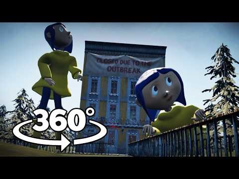 VR 360° Coraline in “The House of Horrors”! 4K/VR