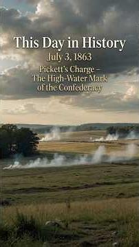 Gettysburg Day 3 - Pickett’s Charge: The High-Water Mark of the Confederacy (July 3, 1863)