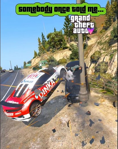 GTA 5 - 💥SOMEBODY...once told me about CRASHES Pt.268 #gta #gtav #gtamods #automobile #fivem