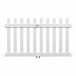 Mod-Fence Mod-Picket 6' White Picket Center Gate Panel