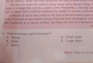 The last two types are called a power barge and a barrack barge... | Filo