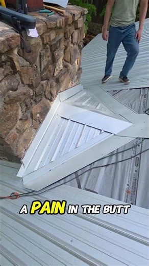 chimney cricket build part 2 #metalroofing #roofing #arkansasroofing