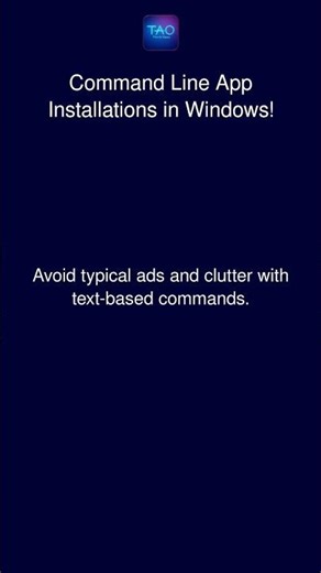 Command Line App Installations in Windows!