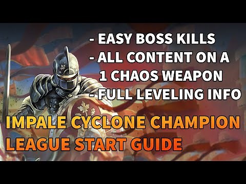 IMPALE CYCLONE CHAMPION - League Start Guide - Path of Exile 3.12 Heist