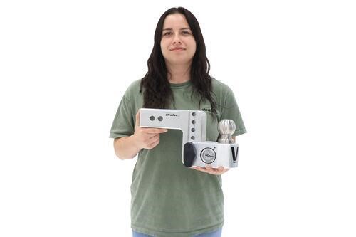 Weigh Safe Hitch w/ Built-In Scale for 2.5" Hitch, 4" Drop/5" Rise, 18.5K, Aluminum Weigh Safe Trail