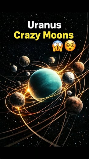 Uranus’ Moons Don’t Orbit Normally 🤯 #uranus #solarsystem #astronomy #spacefacts