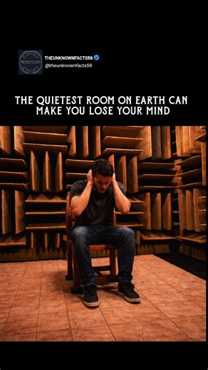 Unknown facts & Mysteries | Tech Insights on Instagram: "This silence is so deep it bends your senses😳 Step into an anechoic chamber and sound doesn't bounce, so you're left with your heartbeat, blood flow, and tiny joint clicks. The current record holder in Minnesota sits around -25 dBA and absorbs 99.99% of sound, below the threshold of human hearing. With no reflections to anchor you, your brain loses distance and direction cues, so many people feel dizzy and have to sit down. It shows that 