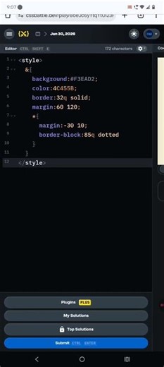 CSS Battle Daily Targets January 30, 2026