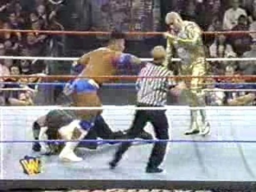 WWF - Survivor Series 1996 - The Rock's Debut Match - Triple