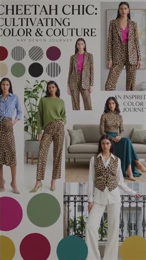 Cheetah print can be paired with different colours 😍 so which colour u tried today💕#fashion#design