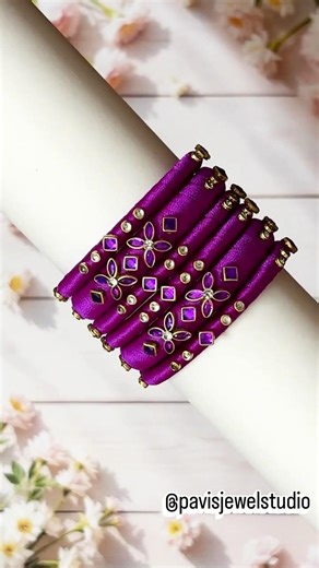 Royal Orchid Silk Thread Bangles