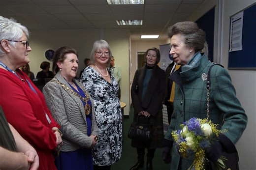 The Princess Royal visits Fareham to celebrate charity's 80th anniversary