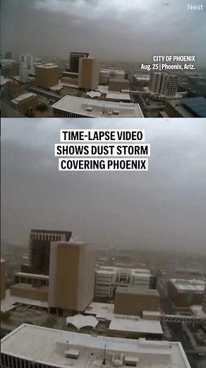 Time-lapse video shows dust storm covering Phoenix