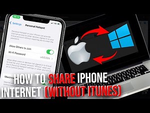 How to share iPhone Internet connection with PC via USB Cable - share internet iphone to PC