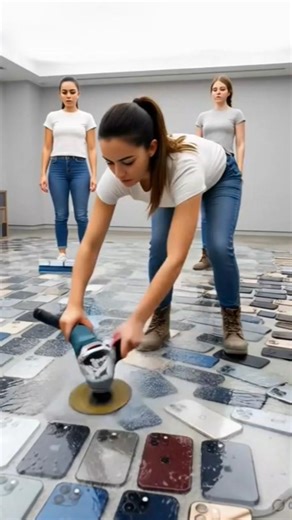 iPhone Epoxy Floor 😱#epoxyfloor#iphonefloor#epoxyresin#satisfying#oddlysatisfying#viralshorts#shorts