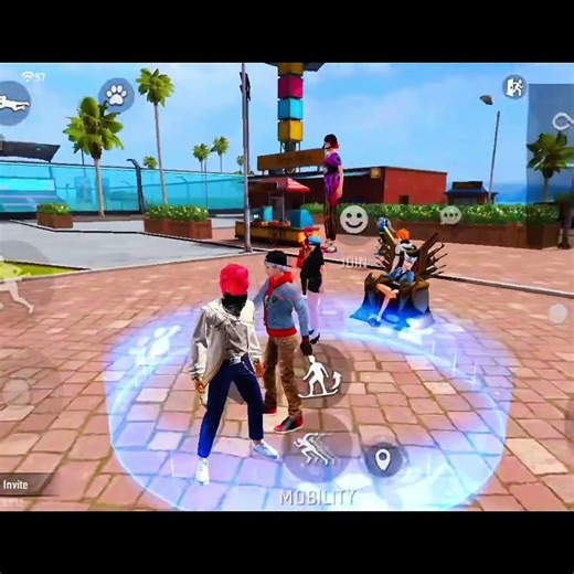 Social island and emote verses 😱 #trending #freefire