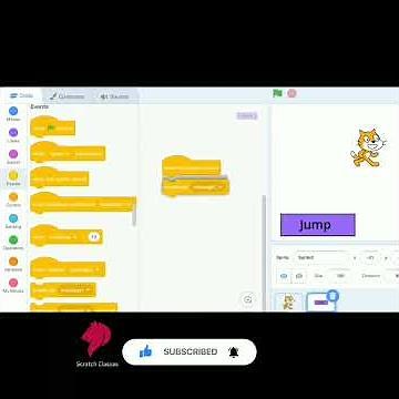 how to add jump button | in Scratch | By Scratch Classes 👍