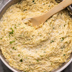 Garlic Parmesan Orzo recipe