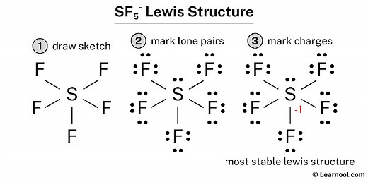 SF5- Lewis structure - Learnool