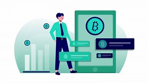 Download Bitcoin Design Animation Scene for free