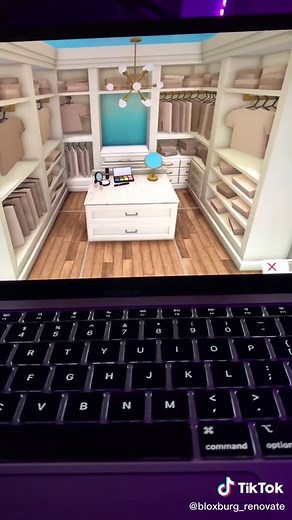 bloxburg closet idea!! #4u #foryou #YesDayChallenge #bloxburg #bloxburgcloset #roomidea #roblox #trendy #xyzbca #viral #makeover #coming2america #fyp