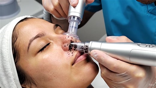 Goodbye Blackheads: Vacuum Removal#satisfying #oddlysatisfying #satisfying #asmr #pimplepopper