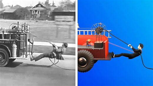These old movie stunts look impossible - until you see how they did it