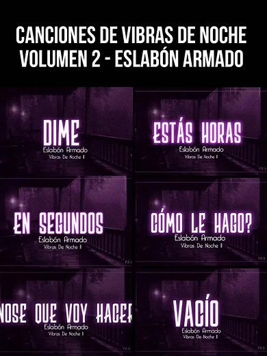 Canciones de Vibras de Noche Vol. 2 - Eslabón Armado