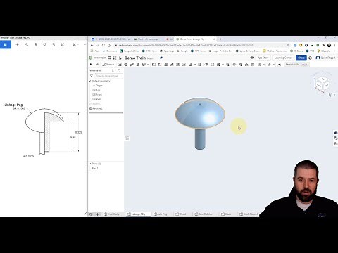 OnShape: Mini Train Project - Linkage Peg