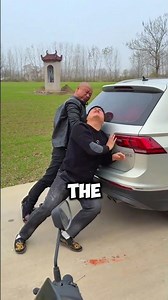 🚨 Driverless Car Horror! I Barely Escaped 😱🛵 #funny #car #stop #viralvideo #shorts