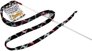 CAT DANCER Products Christmas Cat Charmer, Wand with Colorful Thread, Interactive Cat Toy for Exercise