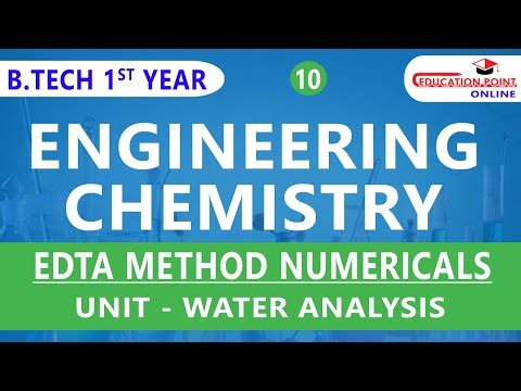 Lec 10 | EDTA Method Numericals | Engineering Chemistry | RGPV B.Tech 1st Year