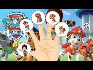 Paw Patrol Finger Family Songs - Chase, Rubble, Skye, Marshall