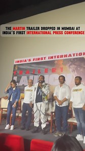 The Martin trailer dropped in Mumbai at India’s first international press conference! 🎬🌟 Get ready for an action-packed ride with Dhruva Sarja leading the charge. This is one saga you don’t want to miss! 🤩 . . #MartinTrailer #MumbaiEvent #Bollywood #DhruvaSarja #aparjunfilm #udaykmehtaproduction #vaibavishandilya #anveshijain #vasavienterprises #MartinTheMovie #IndiasBiggestActionSaga #FilmfareMe #ffme | Filmfare Middle East