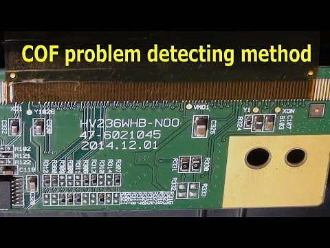 LCD/LED TV's COF problem detecting method.