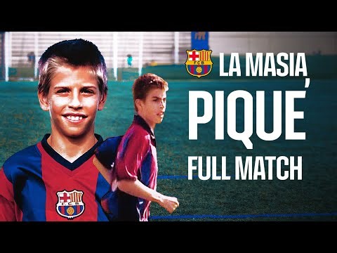 🍿 ENJOY GERARD PIQUE's PERFORMANCE AT LA MASIA AT THE AGE OF 14 | FULL MATCH 💎 | FC Barcelona